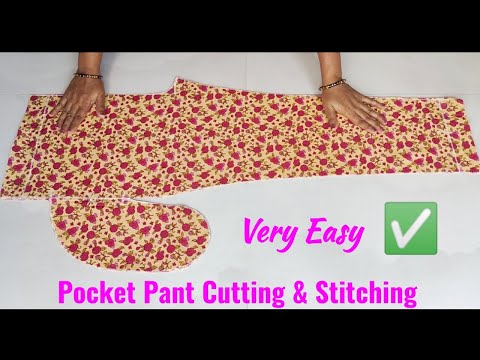 Pocket Pant Cutting and stitching | Pant Cutting and stitching | pant cutting