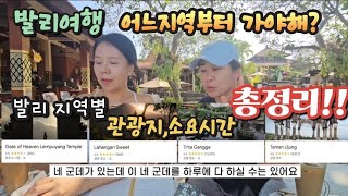 발리가면 꼭 가야하는곳 총정리!! 발리여행 동선 똑똑하게 짜는법