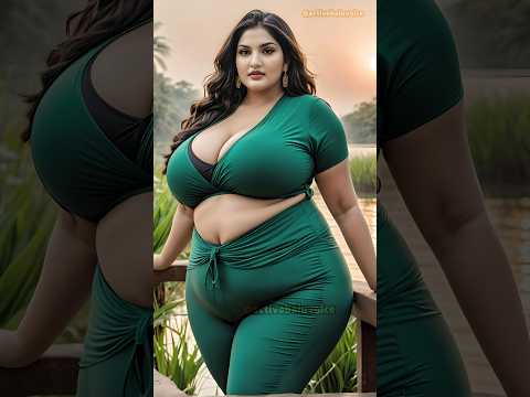 4k ai beauty plus size model | Active Balu Voice #aiart #fashion #shortsvideo #saree