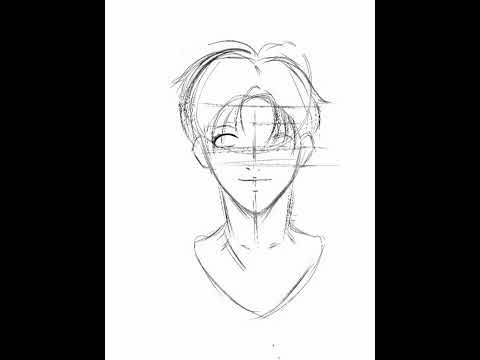 ANIME GUY TIMELAPSE/DIGITAL ART/IBISPAINT X #shorts #drawing #digitalart #animeguy #timelapse