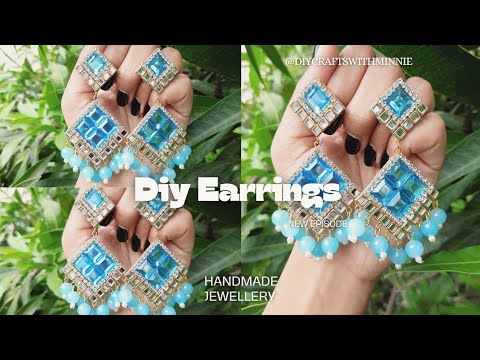 Diy Earrings | Handmade Jewellery Making | Full Tutorial | Diy Crafts With Minnie