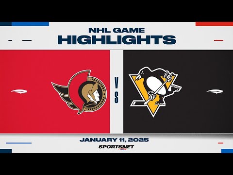 NHL Highlights| Senators vs. Penguins - January 11, 2025