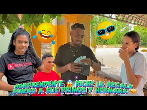 ¡La locura! Richy regala BILLETES a sus primos y hermana 😱💰! un día de risas y emociones 🤩