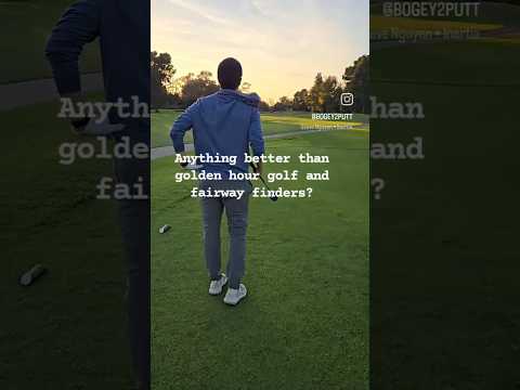 Golden hour golf is the best. Agree? #golf #goldenhour #qi10