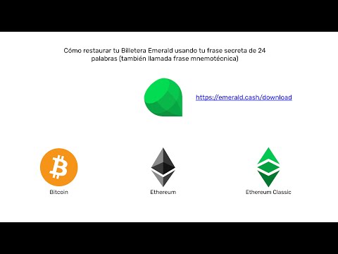 Cómo restaurar tu Billetera Emerald usando tu frase secreta de 24 palabras