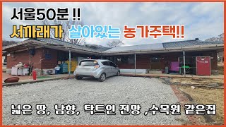 이런 농가주택 찾으셨죠? 농가주택매매 급매물!! 서울50분 넓은 땅/ 수목원같은 조경수, 유실수 / 경기 여주시농가주택/ 시골집/ 태양광/상수도/