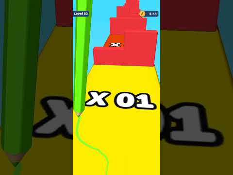 Color Pencil Run Level 83 Gameplay Walkthrough Android #Shorts