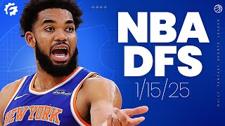 NBA DFS Picks & Strategy for #DraftKings & #FanDuel (1/15/25)