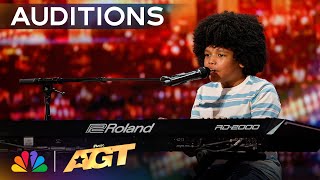 9-Year-Old Journeyy Sings Original Song, "Paradise" | Auditions | AGT 2024