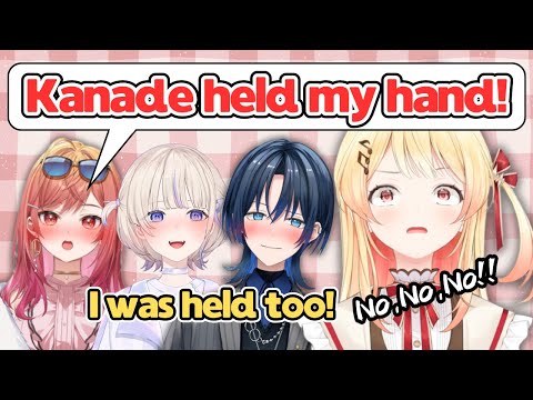 Kanade Subconsciously Touches Ririka, Ao, and Hajime’s Hands IRL[Hololive/EngSub/JpSub]