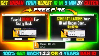 UNBAN YOUR OLD ID IN 5 MINUTE 😱BY GLITCH || 100% RECOVER HACKED/ BANNED ID - FREE FIRE 🔥