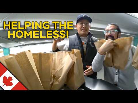 I GAVE BACK TO THE HOMELESS IN VANCOUVER!