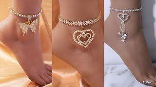 Designer Anklets | Trendy Beautiful Party Wear Anklets Designs For Girls & Women 2022-23