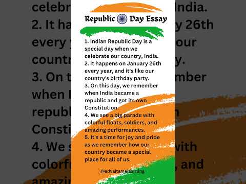 Easy Republic Day Essay in English #shorts #shout #republicdayessay whatsapp status video