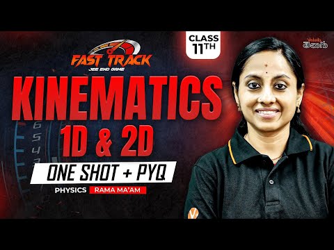 Kinematics 1D & 2D Class 12 in One Shot In Telugu 🔥| JEE PYQs | JEE 2025 | JEE Class 11 Physics