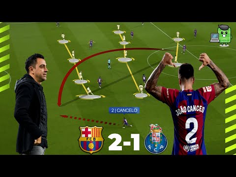 TACTICS: BARCELONA 2-1 PORTO | CANCELO IN THE JUNGLE | CHAMPIONS LEAGUE