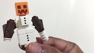 ⛄⛄LEGO Snow Golem: Tutorial & Unboxing Lego Minecraft Toys MOC | 2021 @Mikjeko