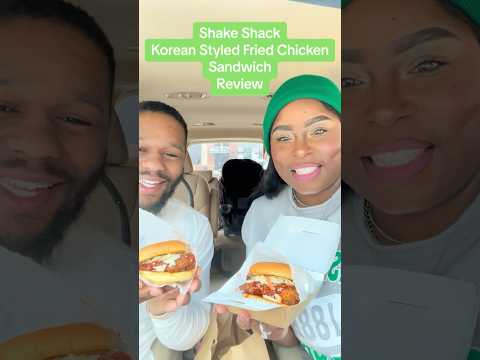 We RETRIED SHAKE SHACK korean styled fried chicken sandwich #shakeshack #shakeshackburger