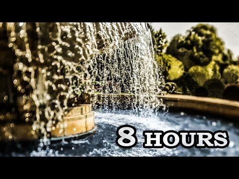 Water Fountain White Noise Sounds - 8 Hrs Video with Soothing Sounds for Relaxation and Sleep