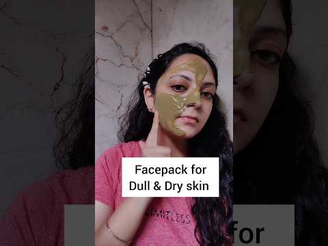 Facepack for dull dry skin #skincare #dryskin #facemask #trending #beauty #viral #ytshorts #shorts