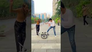 BMX cycle stunt Delhi youtubers Bela Cho#short