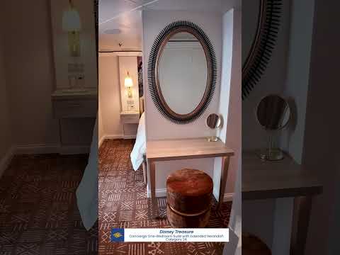 Shorts: Disney Treasure - Concierge One-Bedroom Suite with Extended Verandah | Disney Cruise Line