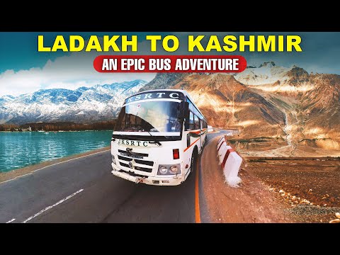 LEH TO SRINAGAR Via Kargil, Drass & Zojila Pass - JKRTC Bus Journey | Himbus