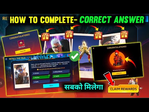 How to Complete🔥 New Mission | Retell the Tale Event Free Fire | Free Fire New event | Ff new event