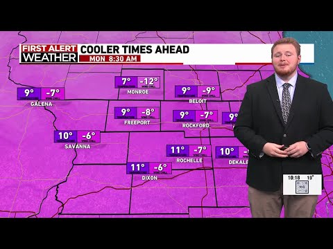 A frigid start to the week expected for the Rockford region