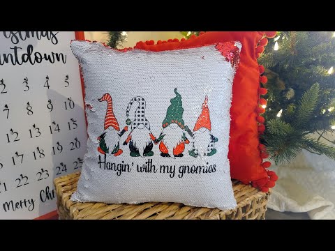 Christmas Craft Kit Day One | Sublimation Sequin Pillow - My Craft Source