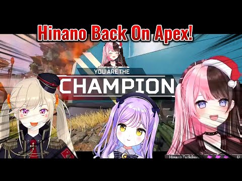 Hinano is Back on Apex & She is Having Fun!!! (Feat. Met Komori │Shinomiya Runa) 【Vspo│Eng sub】