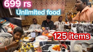 Barbeque nation Chennai 699rs  unlimited food,￼125 items😋 veg and non-veg  #chennai #vadapalani