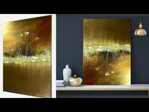 RADIANT MYSTIQUE: A Dazzling Display of Illuminating Textured Wall Art / Abstract Art (389)