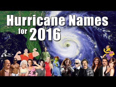 Atlantic Hurricane Names 2016