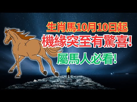 生肖馬，10月10日起，天降橫財，好事接連不斷出現，改變命運的機緣突然而至！抓住機緣和大喜！ #2024年屬馬運程 #2024生肖馬運勢 #2024属马运势 #2024属马运程