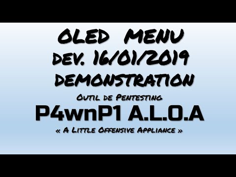 P4wnP1 A.L.O.A OLED menu developement version 16.01.2019