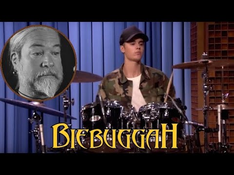 Justin BIEBER Plays Drums In Style of MESHUGGAH [rare world tour fan footage]