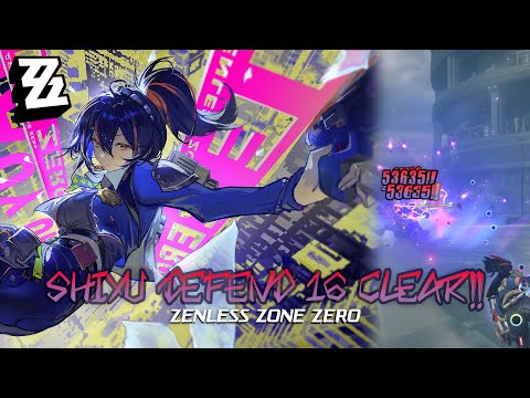 Zenless Zone Zero - Shiyu Defend 16 Critical Node Clear!! Ellen and Zhu Yuan - I HATE THIS ROBOT!!