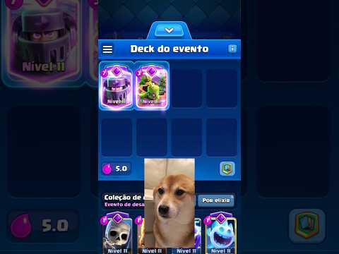 SOMENTE cartas que CAEM DO CÉU no #clashroyale !