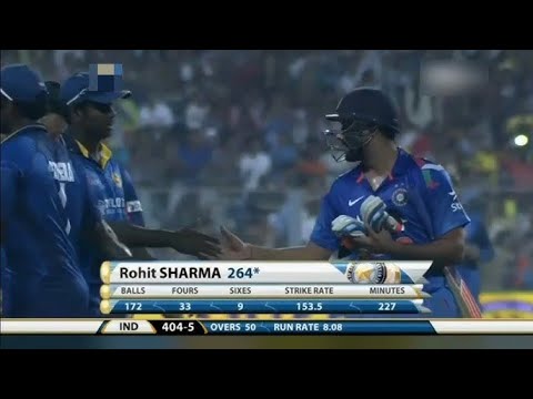 Rohit Sharma 264 (173) India vs Sri Lanka 4th ODI Match Highlights