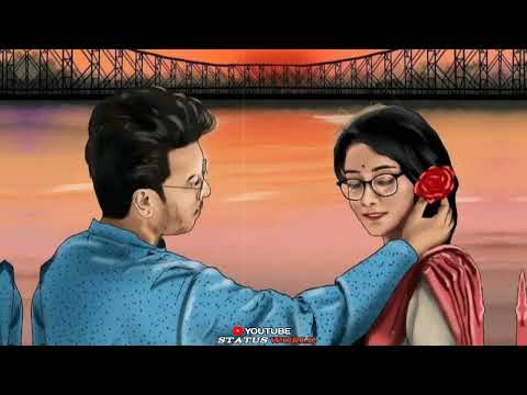 New Bengali song status🤩Bangla gan Couple🥰song bangla#Status world /Ooo ai kodin bangla gan status😍🌚