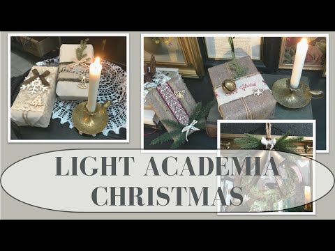 LIGHT / DARK ACADEMIA CHRISTMAS DECOR IDEAS