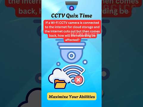 How Does a Wi-Fi CCTV Camera Handle Internet Interruptions for Cloud Storage? #cctv #quiz