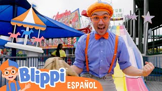 Diversión en el parque temático Fun Spot Orlando con Blippi | Aprende con Blippi | Videos para niños