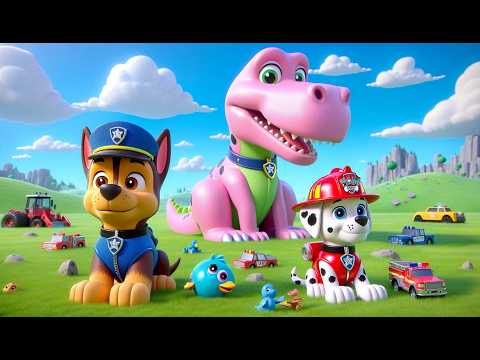 MARSHALL x CHASE Has a New Friends Dinosaur! | Funny Story | Paw Patrol Ultimate Rescue | Rainbow 3