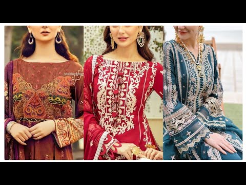 top latest embroidery brand dresses|| awesome designs for girls