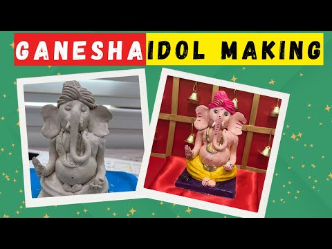 Ganesha Idol Making at Home | How to make Easy eco-friendly Ganesha