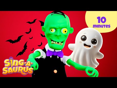 Fun Halloween Songs! 🎃 | Music for Kids + Nursery Rhymes | Dinosaurs for kids 🦖🦕 - Sing-A-Saurus