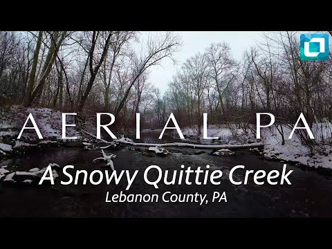 A Snowy Quittie Creek, Lebanon County, PA | Aerial PA