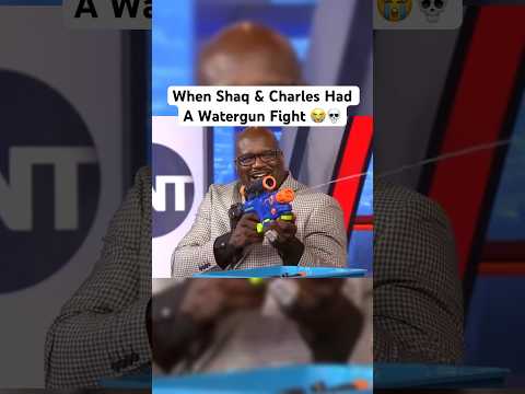 Shaq & Charles Had A Watergun Fight